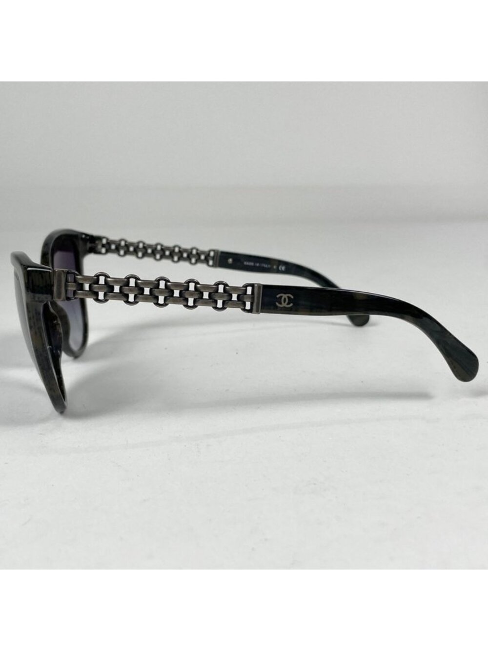 Chanel Sunglasses CC Logo Eyewear Gradient Acetate Black - Picture 2 of 7